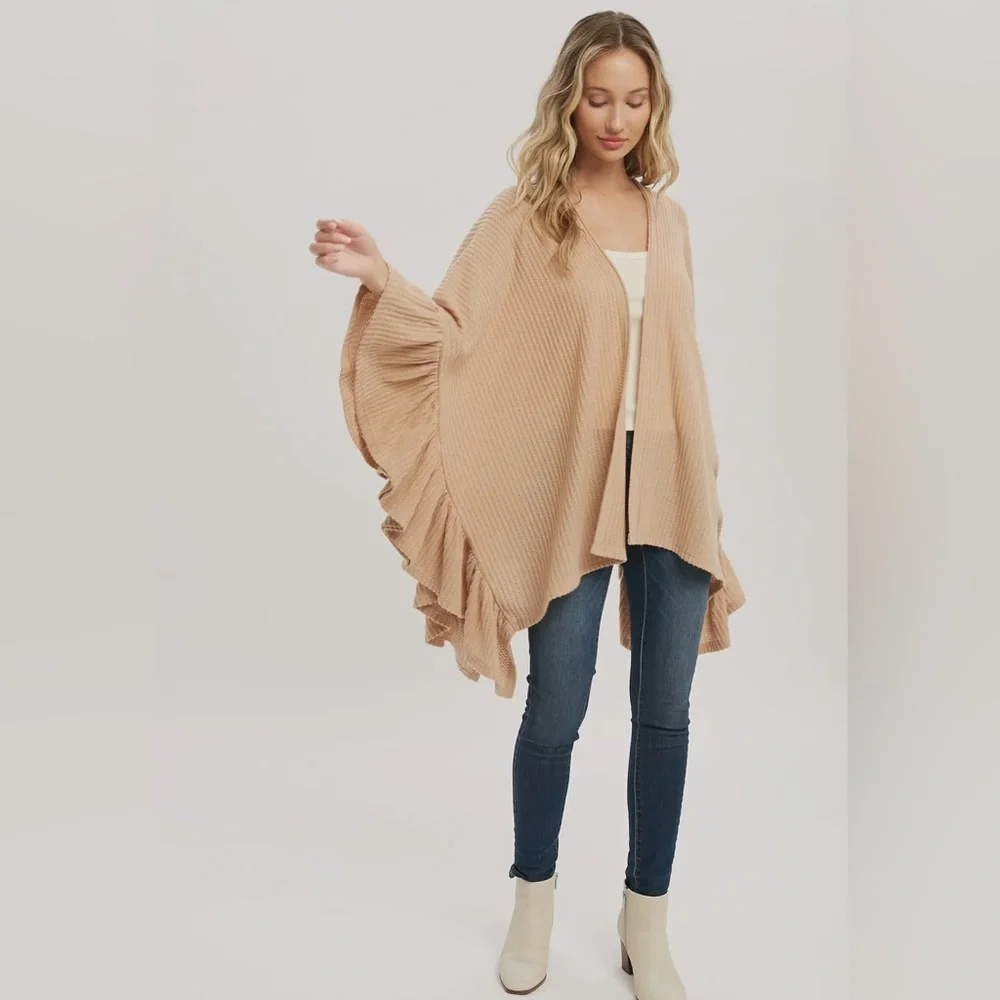 FINAL PIECES!!!! ($16) Ruffle Hem Cardigan - Picture 2 of 8